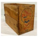 WOODEN CHEVRON BOX 21X14 1/2