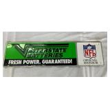 EMB. INTERSTATE BATTERIES NFL SIGN
