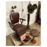 INCLUDING CHAIR, LIGHT, STOOL