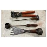 EARLY GUN MOLD,LEAD TOOL,OTHERS