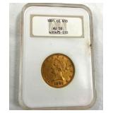 1891 GOLD CC $10 LIBERTY HEAD