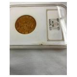 1891 GOLD CC $10 LIBERTY HEAD