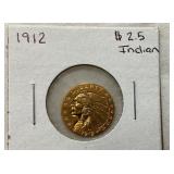 1912 $ 1/2 GOLD INDIAN HEAD