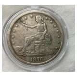 1878 TRADE DOLLAR EXTRA FINE