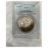 1881 S MORGAN PCGS MS64