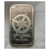5 0Z PROVIDENT METALS BAR .999%SILVER