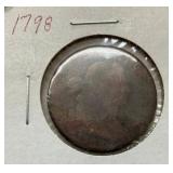 1798 LARGE CENT 225 YRS OLD