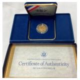 1987 GOLD $5 CONSTITUTION COIN