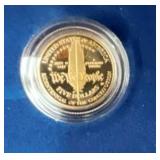 1987 GOLD $5 CONSTITUTION COIN