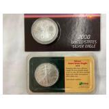 2000, 2004 US SILVER AMERICAN EAGLES