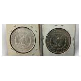 1886, 1900 MORGAN SILVER DOLLARS