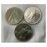 UNC 1924, 1925 PEACE SILVER DOLLARS