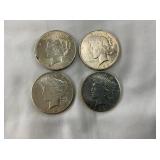 UNC 1922,1925,1926 PEACE SILVER DOLLARS
