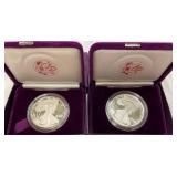 1987, 1989 AMERICAN SILVER EAGLES
