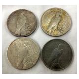 1922,23,24 PEACE SILVER DOLLARS
