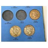 1934D, 1935,1935S PEACE DOLLARS