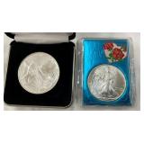 2004, 1993 SILVER AMERICAN EAGLES
