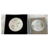 2004, 1993 SILVER AMERICAN EAGLES