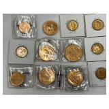GROUP SAMPLE PICTURE GOLD COINS