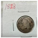 1828 CAPPED BUST DIME