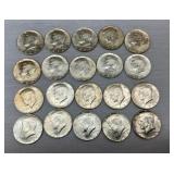 20 1964 KENNEDY HALVES