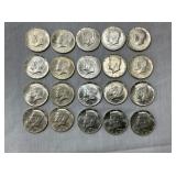 20 KENNEDY HALVES
