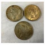 2-1922,1921 PEACE DOLLARS