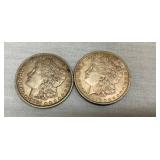 1887,1876 MORGAN DOLLARS