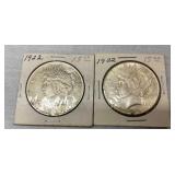 1922 PEACE SILVER DOLLARS