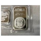 CLOSE UP AMPEX SEALED BAR .999 SILVER
