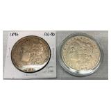 1878-S/1896 MORGAN SILVER DOLLARS