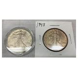 1942/1943 WALKING LIBERTY HALVES