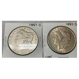 1882-O/1887-O(BETTER DATE) MORGANS
