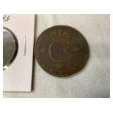 CLOSE UP 1820 1 SKILLING SWEDEN ROUND
