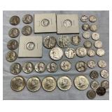 (5) SILVER KENNEDY HALVES/(3) SILVER 1/2