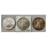 1990/2011/2014 AMERICAN SILVER EAGLES
