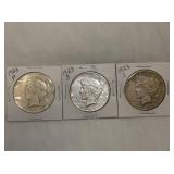 1923 PEACE SILVER DOLLARS