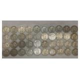 40 SILVER STANDING LIB. QUARTERS