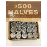 $500 FED. KENNEDY HALVES W/ ORIG. BOX