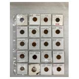 (21) INDIAN HEAD PENNIES
