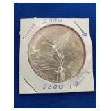 LOT 1303 2000 1 OZ SILVER LIBERTAD
