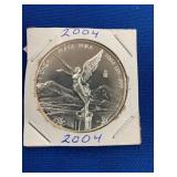 LOT 1305 2004 1 OZ SILVER LIBERTAD