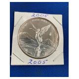 LOT 1306 2005 1 OZ SILVER LIBERTAD