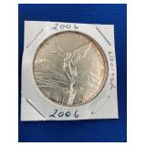 LOT 1307 2006 1 OZ SILVER LIBERTAD