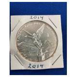 LOT 1309 2014 1 OZ SILVER LIBERTAD