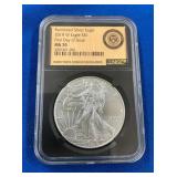 LOT 1314 2019W MS70 SILVER EAGLE