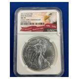 LOT 1322 2016 MS70 SILVER EAGLE