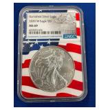 LOT 1326 2020W MS69 SILVER EAGLE