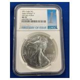 LOT 1327 2021 MS70 SILVER LANDING EAGLE