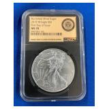 LOT 1339 2019W MS70 BURNISHED EAGLE
